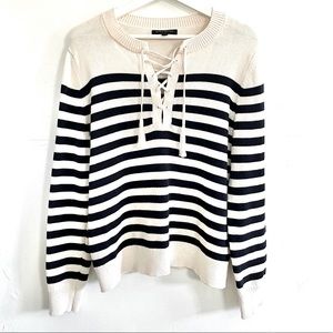 NWOT BANANA REPUBLIC Nautical Striped Sweater M